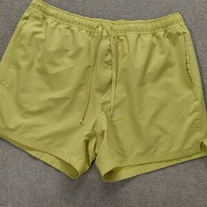 Alpine Design Mens XL Orange Mesh Lined 5" Pull-On Nylon Shorts Beach Outdoor
